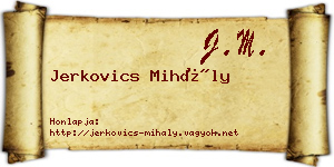Jerkovics Mihály névjegykártya